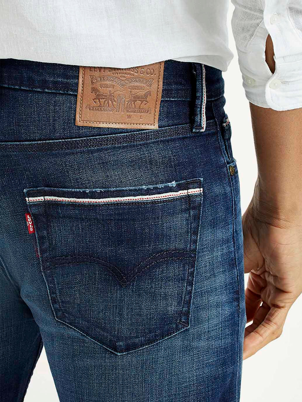 Men's 512 Dark Indigo Slim Tapered Fit Mid Rise Jeans