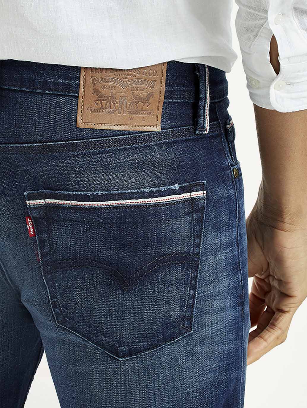 Men's 512 Dark Indigo Slim Tapered Fit Mid Rise Jeans