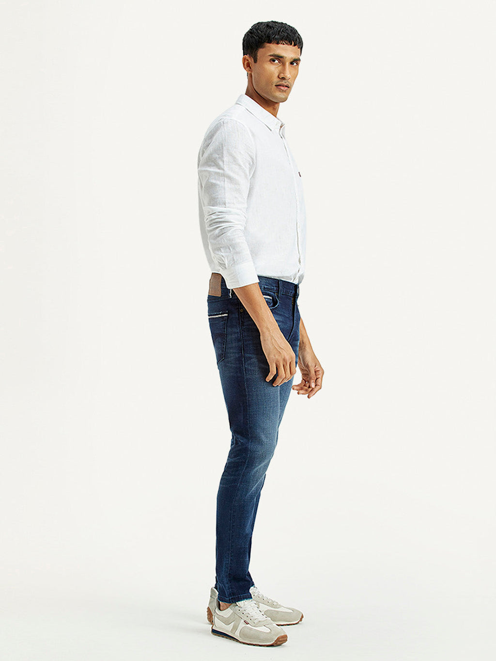 Men's 512 Dark Indigo Slim Tapered Fit Mid Rise Jeans