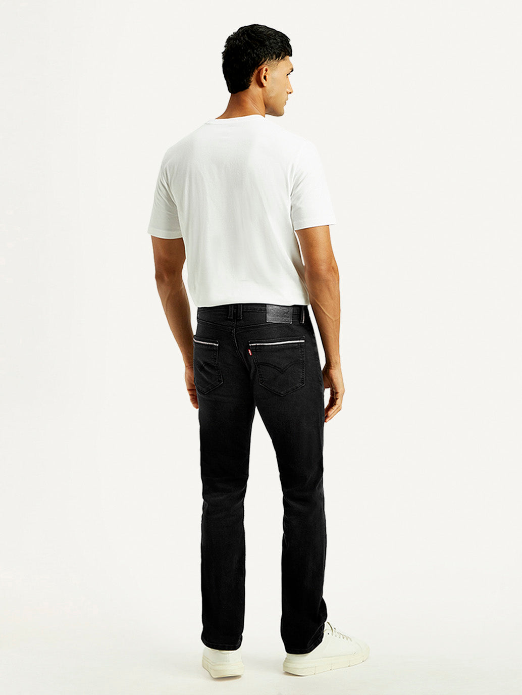 Men's 513 Black Slim Straight Fit Mid Rise Jeans