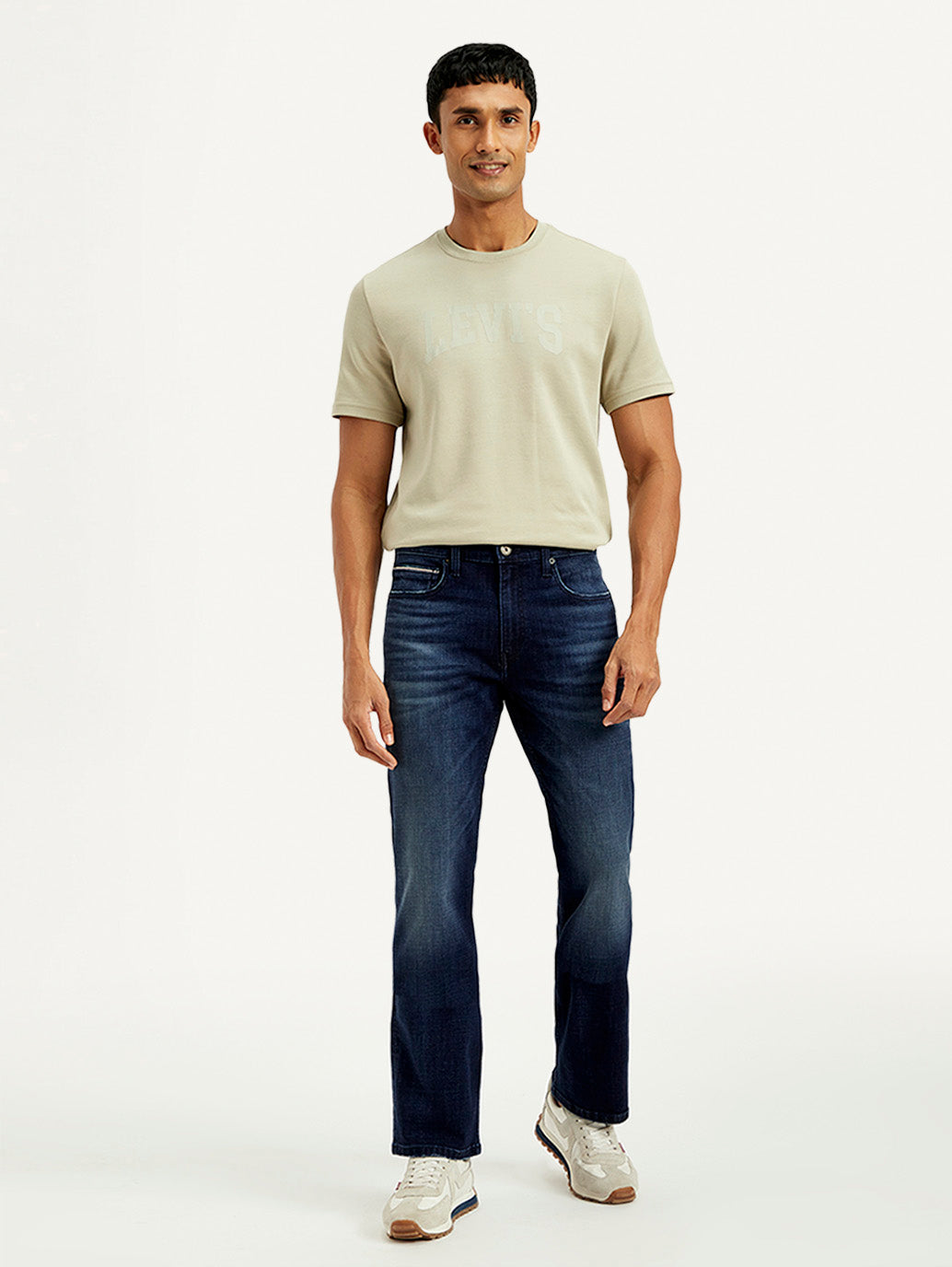 Men's 527 Blue Bootcut Fit Mid Rise Jeans