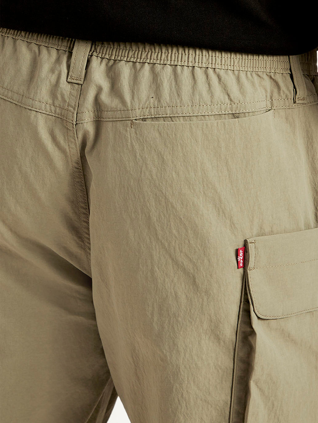 Men's Khaki Authentic Straight Fit Cargo Trousers