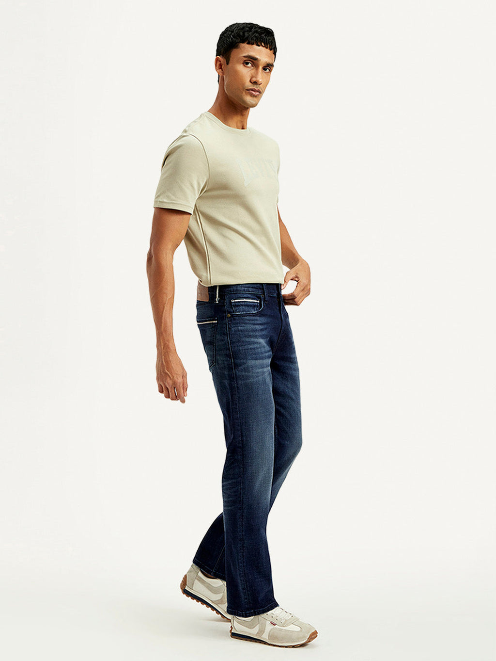 Men's 527 Blue Bootcut Fit Mid Rise Jeans