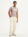 Men's 578 Cream Baggy Fit Mid Rise Carpenter Jeans