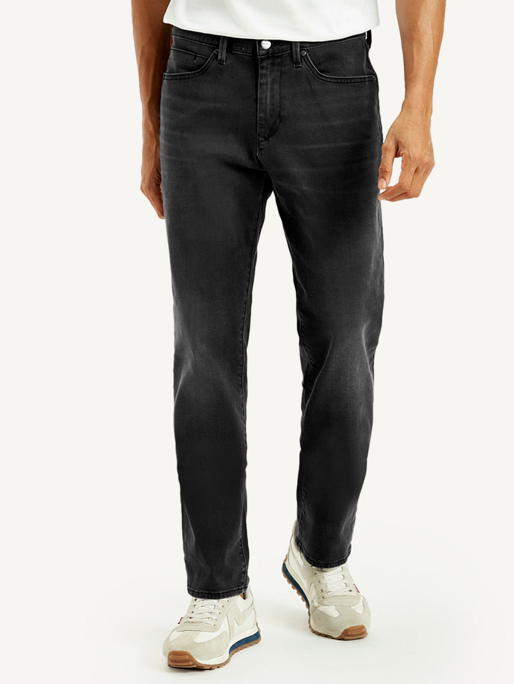 Men's Redloop 541 Black Athletic Tapered Fit Mid Rise Jeans