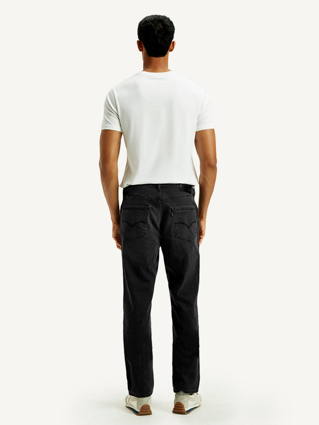 Men's Redloop 541 Black Athletic Tapered Fit Mid Rise Jeans