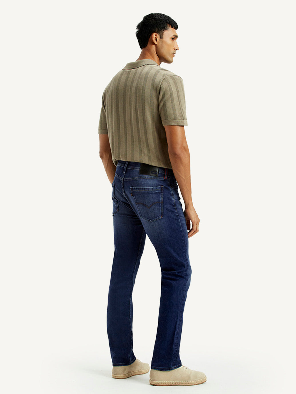 Men's Redloop 513 Light Indigo Slim Straight Fit Mid Rise Jeans