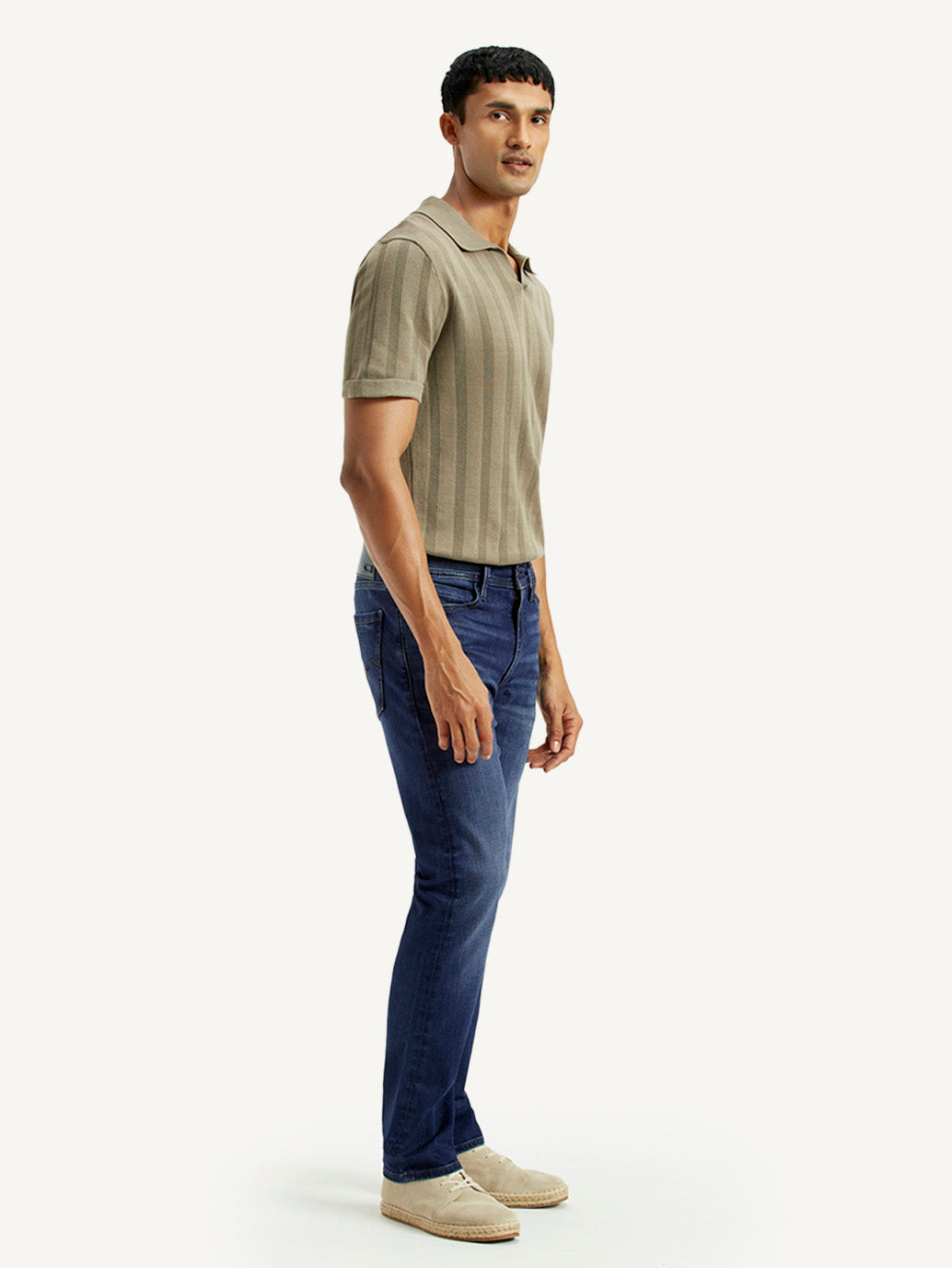 Men's Redloop 513 Light Indigo Slim Straight Fit Mid Rise Jeans