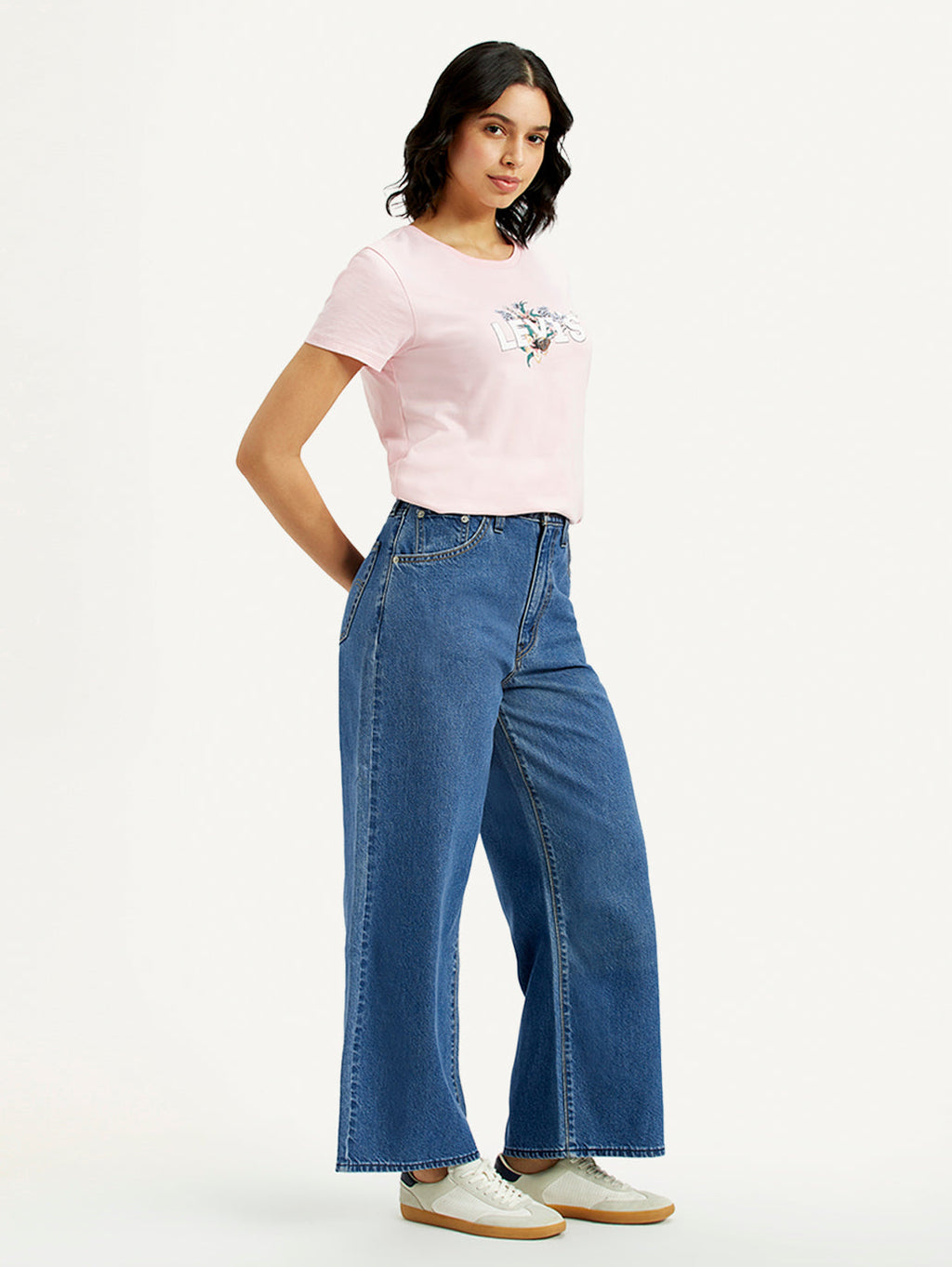 Women's Cinch 94 Med Indigo Baggy Fit Mid Rise Jeans