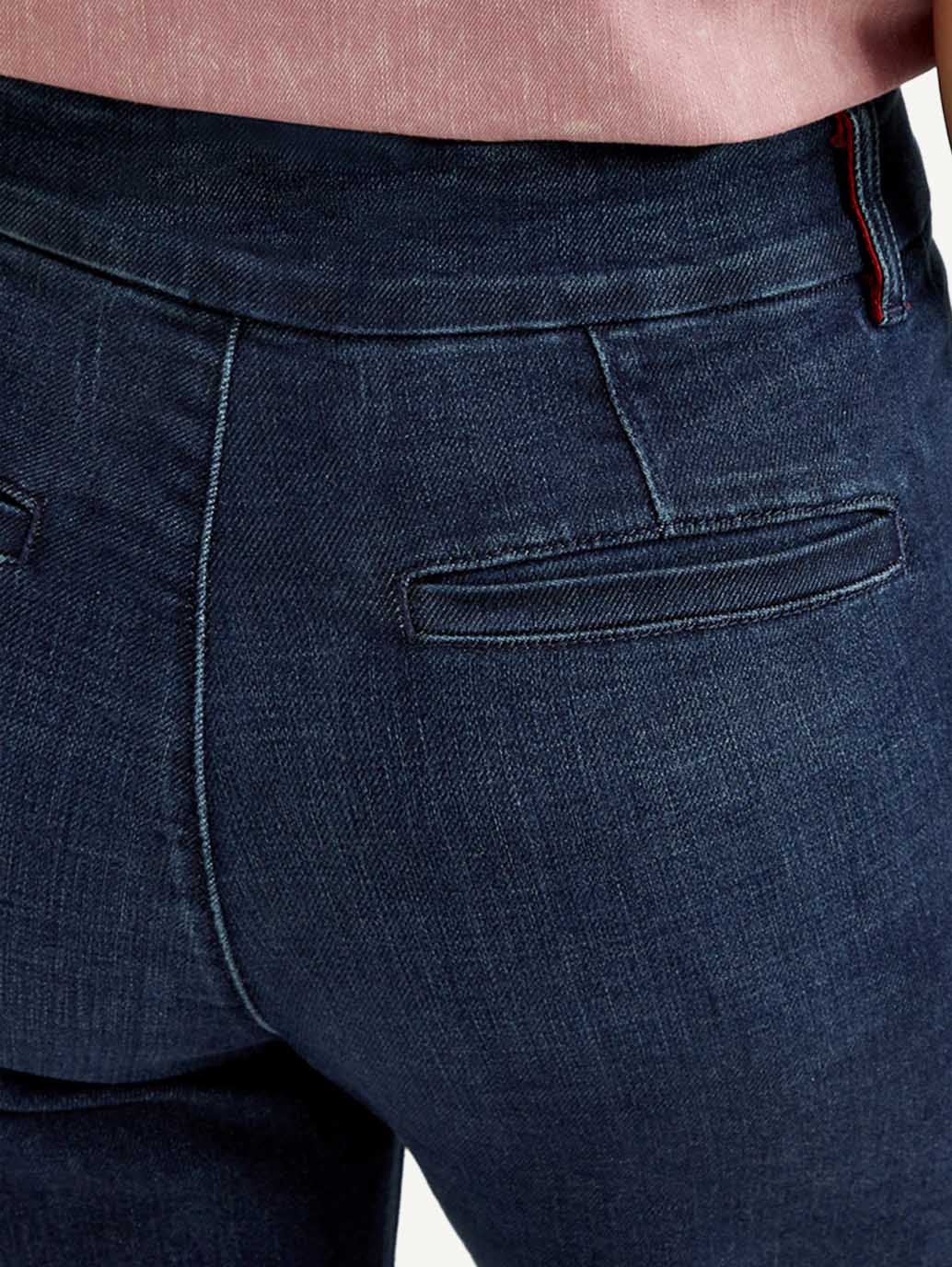 Women's Redloop Dark Indigo Mile High Wide Leg Fit High Rise Jeans