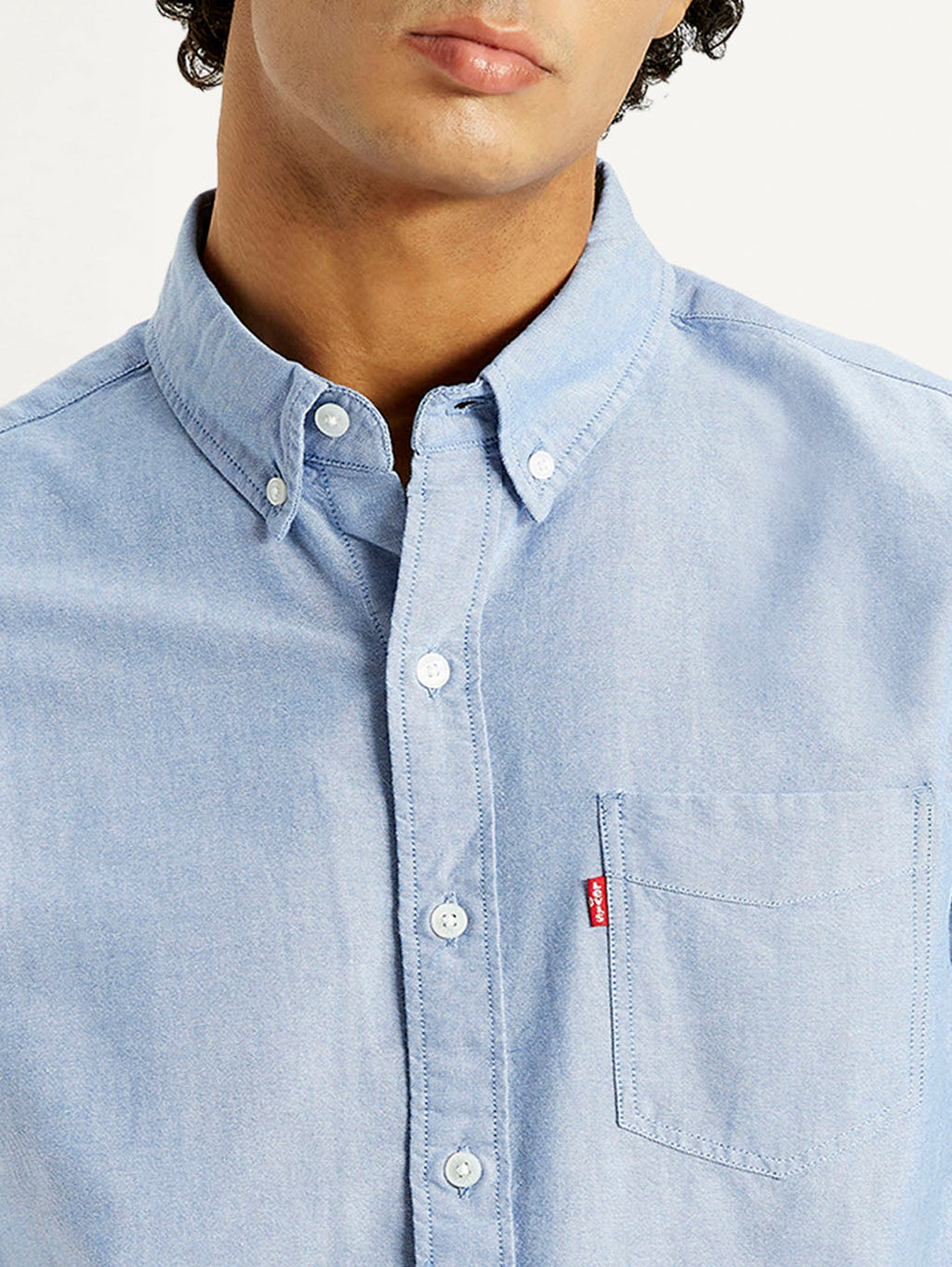Men's Solid Slim Fit Oxford Shirt