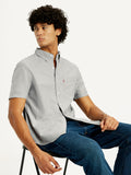 Men's Solid Slim Fit Oxford Shirt