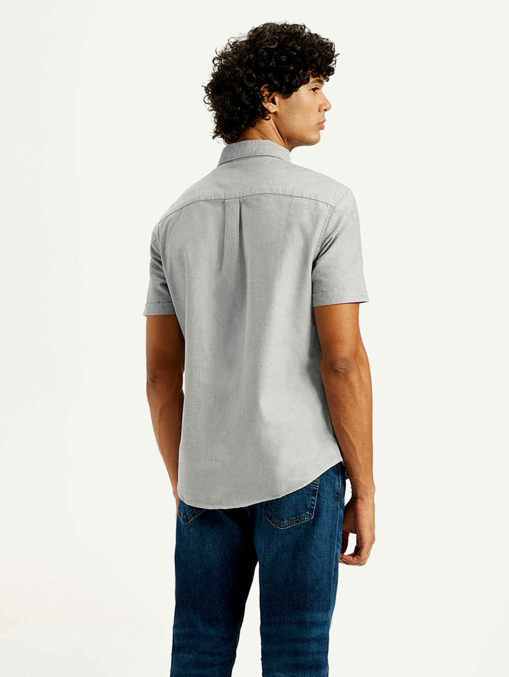 Men's Solid Slim Fit Oxford Shirt