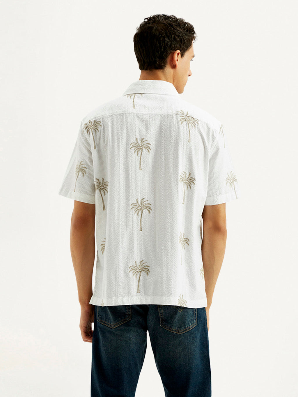 Men's Printed Relaxed Fit Resort Collar Shirt