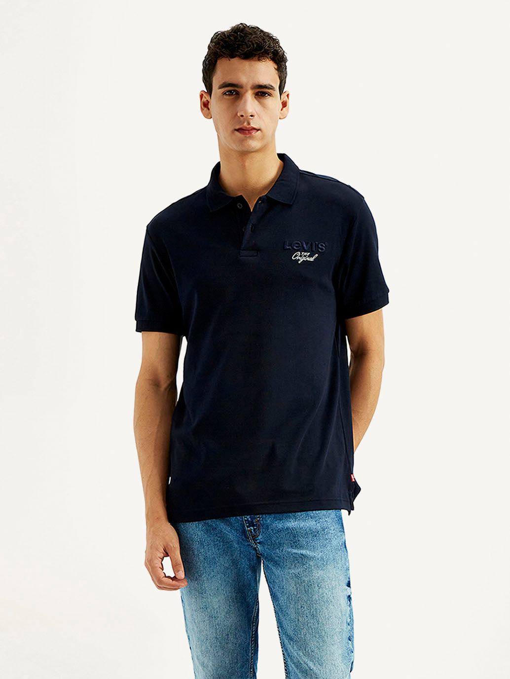 Men's Solid Slim Fit Polo T-shirt