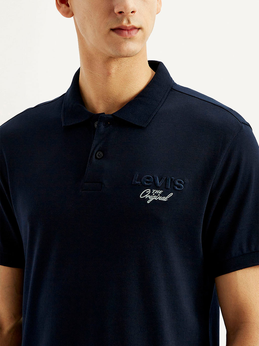 Men's Solid Slim Fit Polo T-shirt