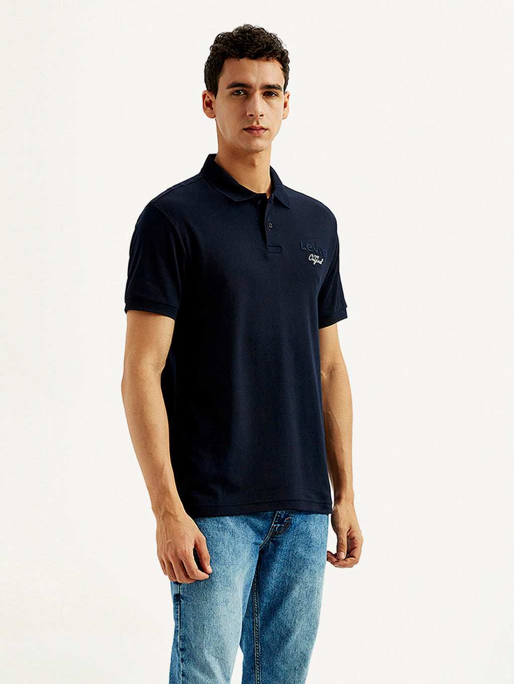 Men's Solid Slim Fit Polo T-shirt