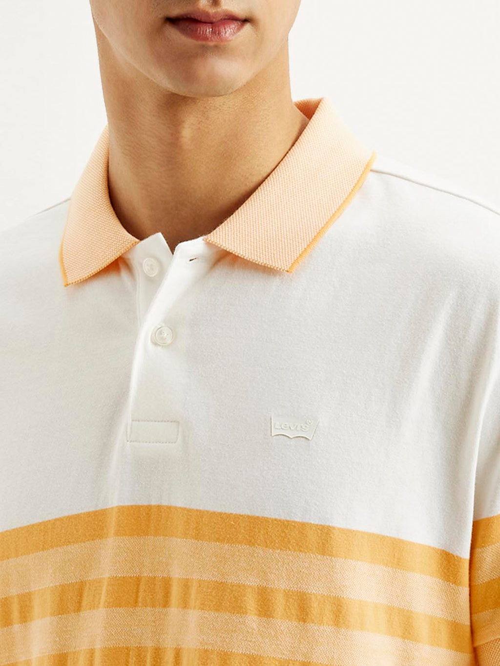 Men's Striped Slim Fit Polo T-shirt
