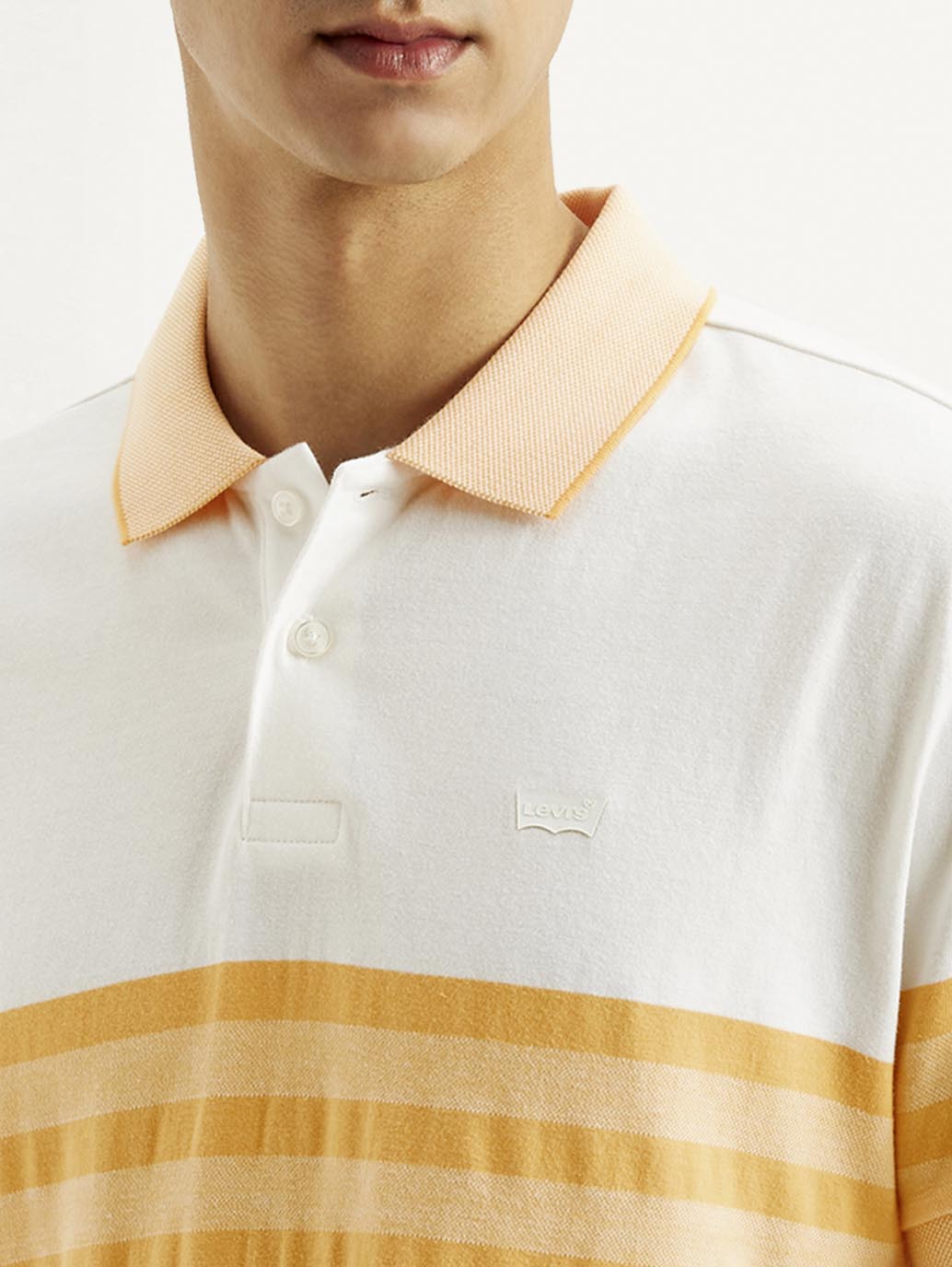 Men's Striped Slim Fit Polo T-shirt