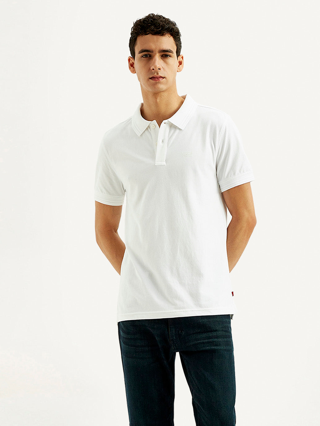 Men's Solid Slim Fit Polo T-shirt