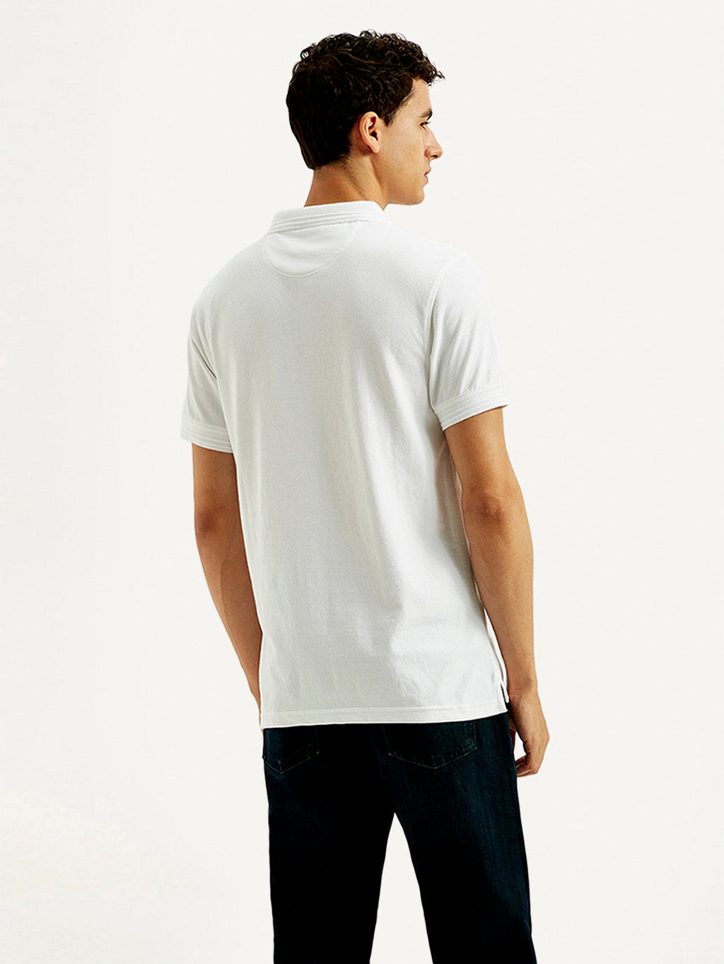 Men's Solid Slim Fit Polo T-shirt