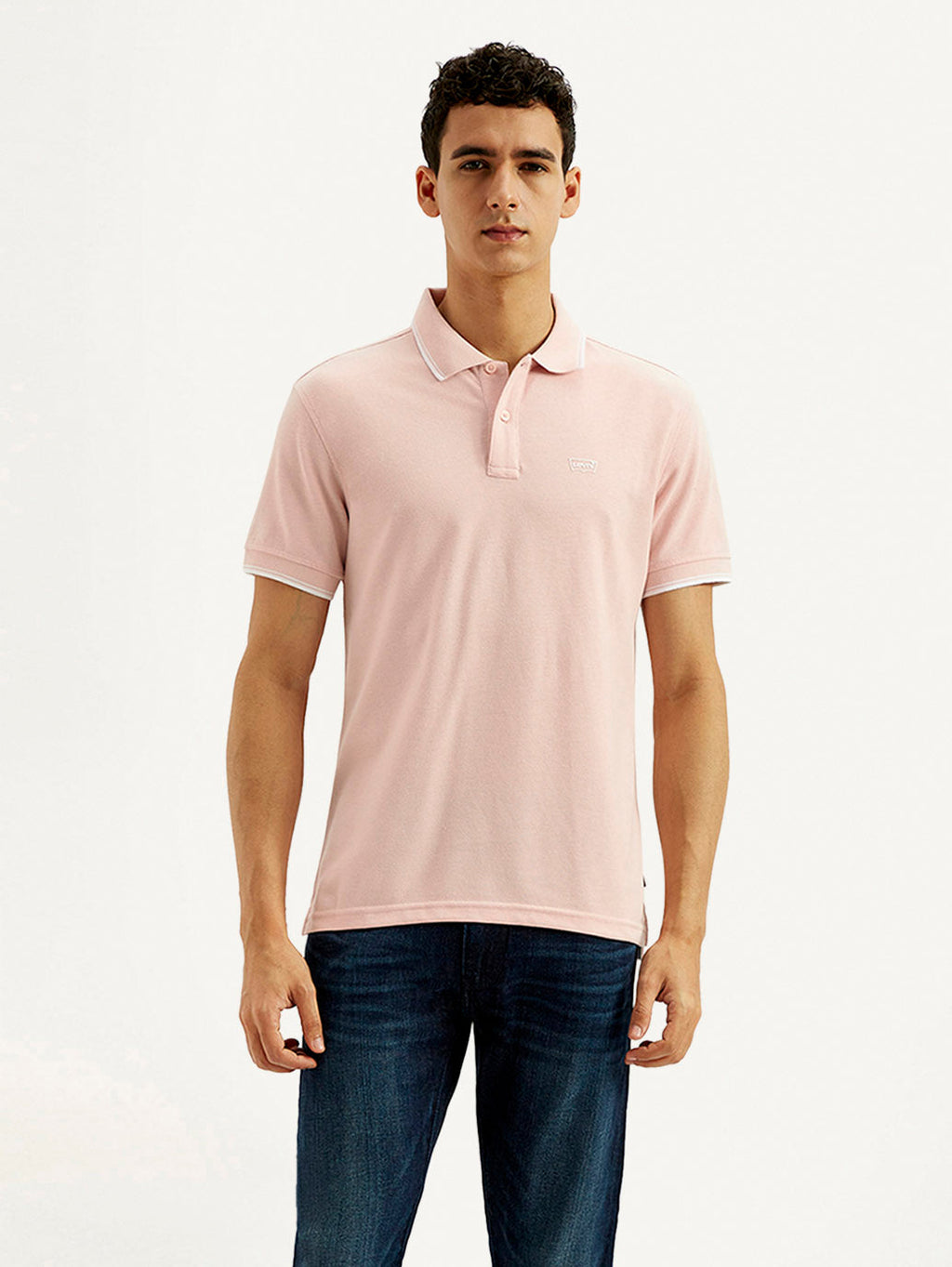 Men's Solid Slim Fit Polo T-shirt