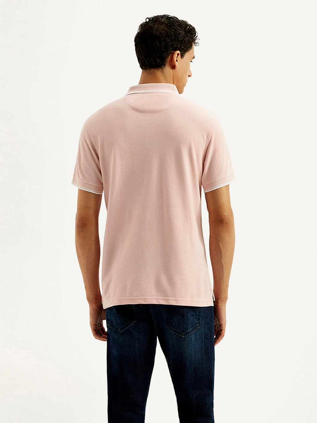 Men's Solid Slim Fit Polo T-shirt