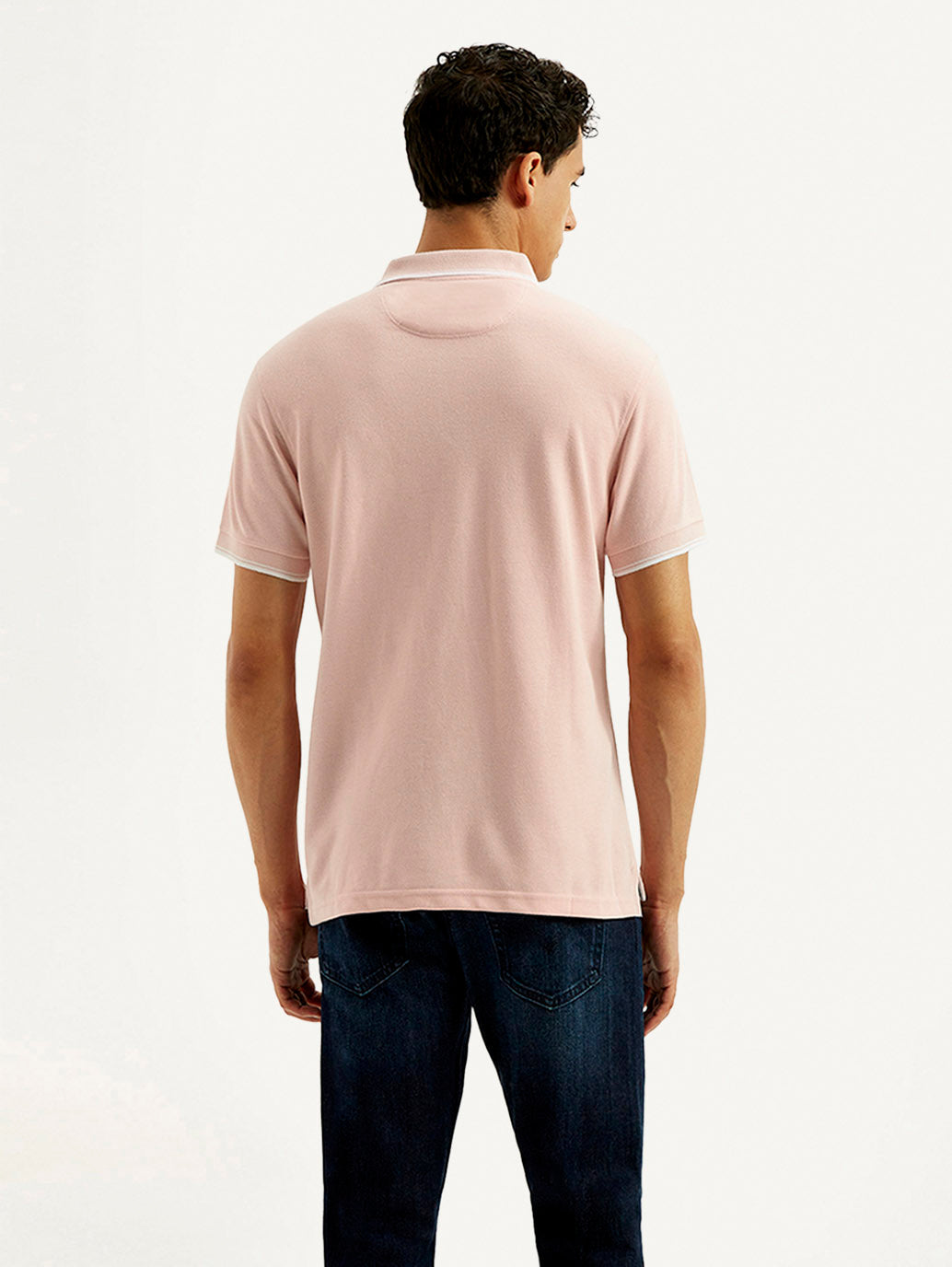 Men's Solid Slim Fit Polo T-shirt