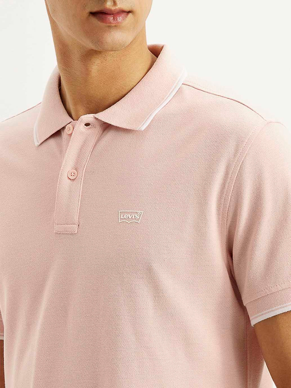 Men's Solid Slim Fit Polo T-shirt