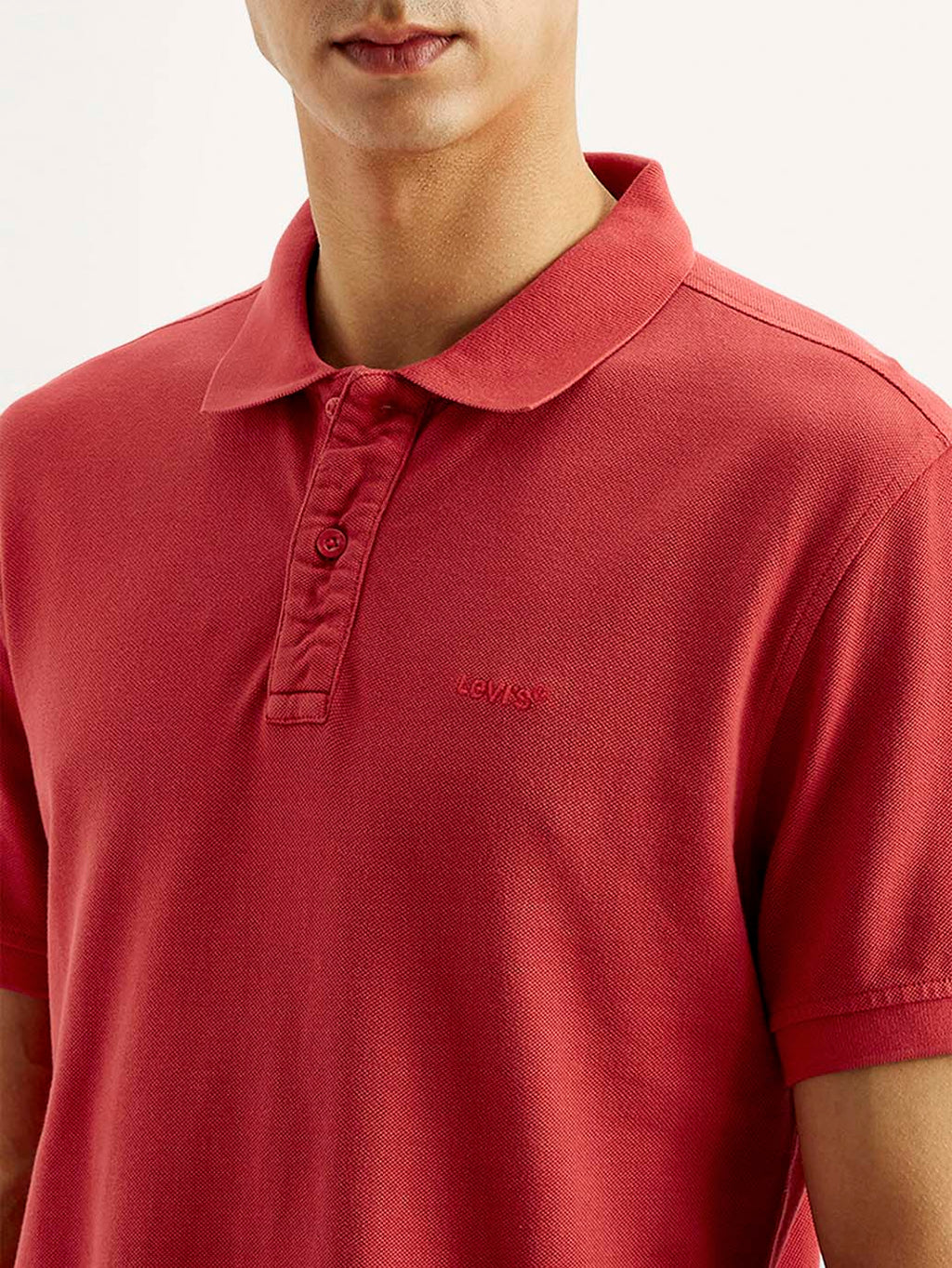 Men's Solid Overdyed Slim Fit Polo T-shirt