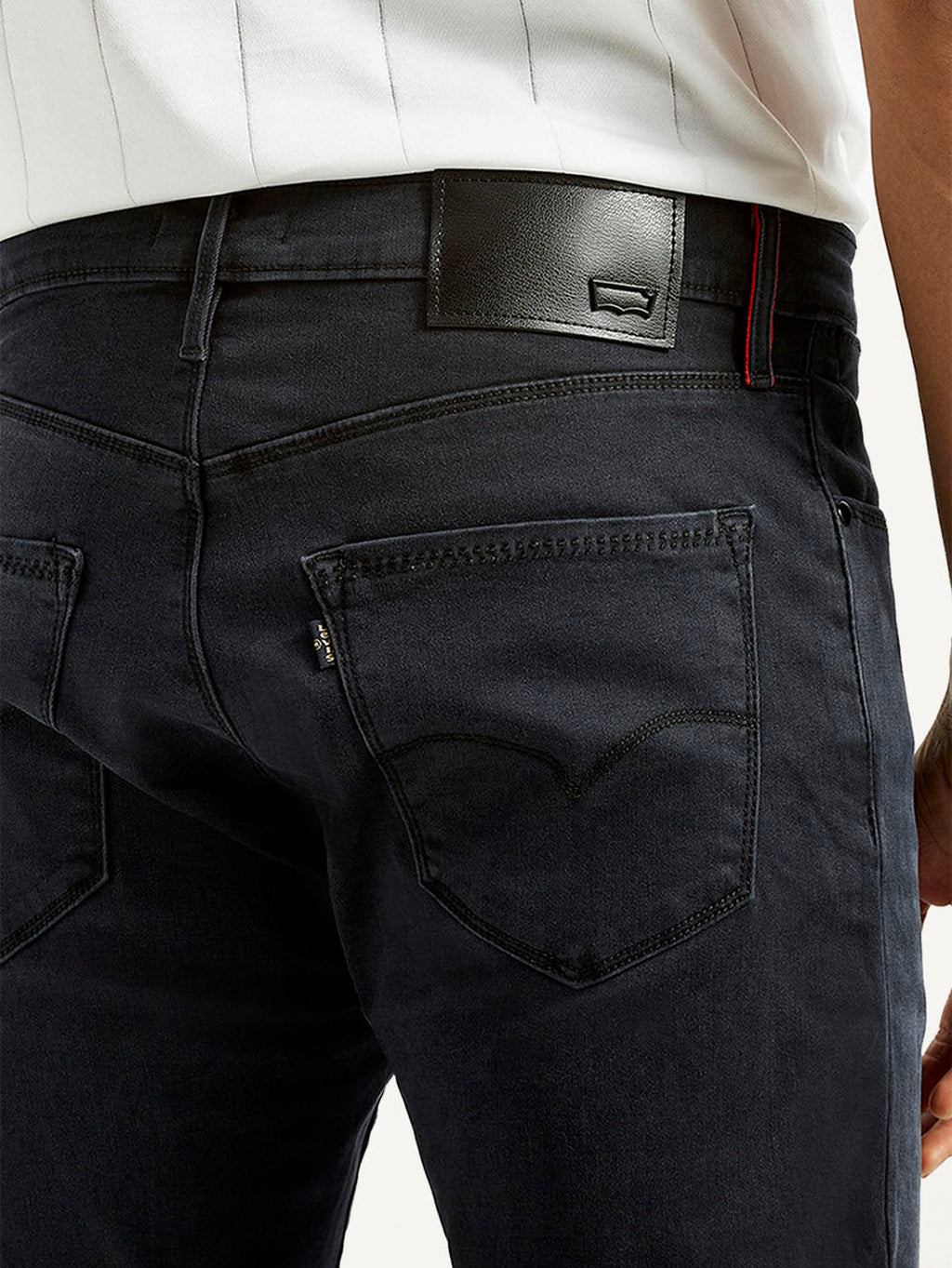 Men's Redloop 512 Charcoal Grey Slim Tapered Fit Mid Rise Jeans
