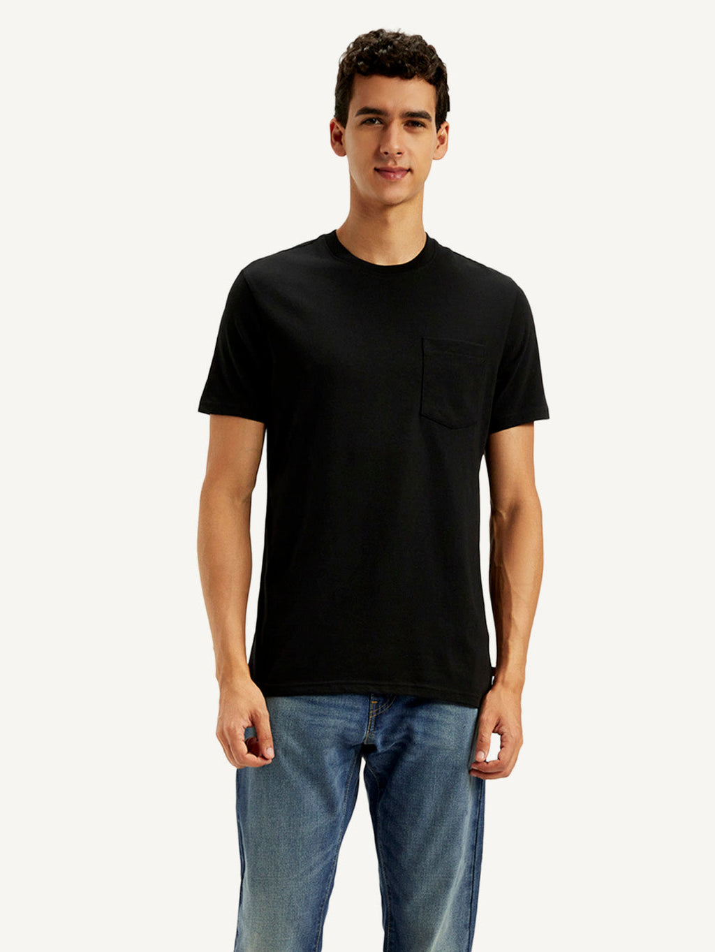 Men's Solid Round Neck T-Shirt