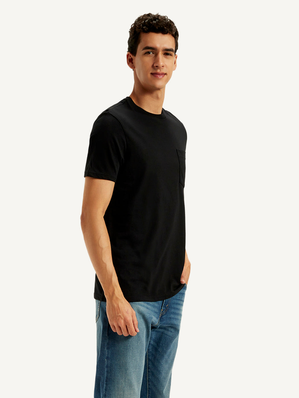 Men's Solid Round Neck T-Shirt