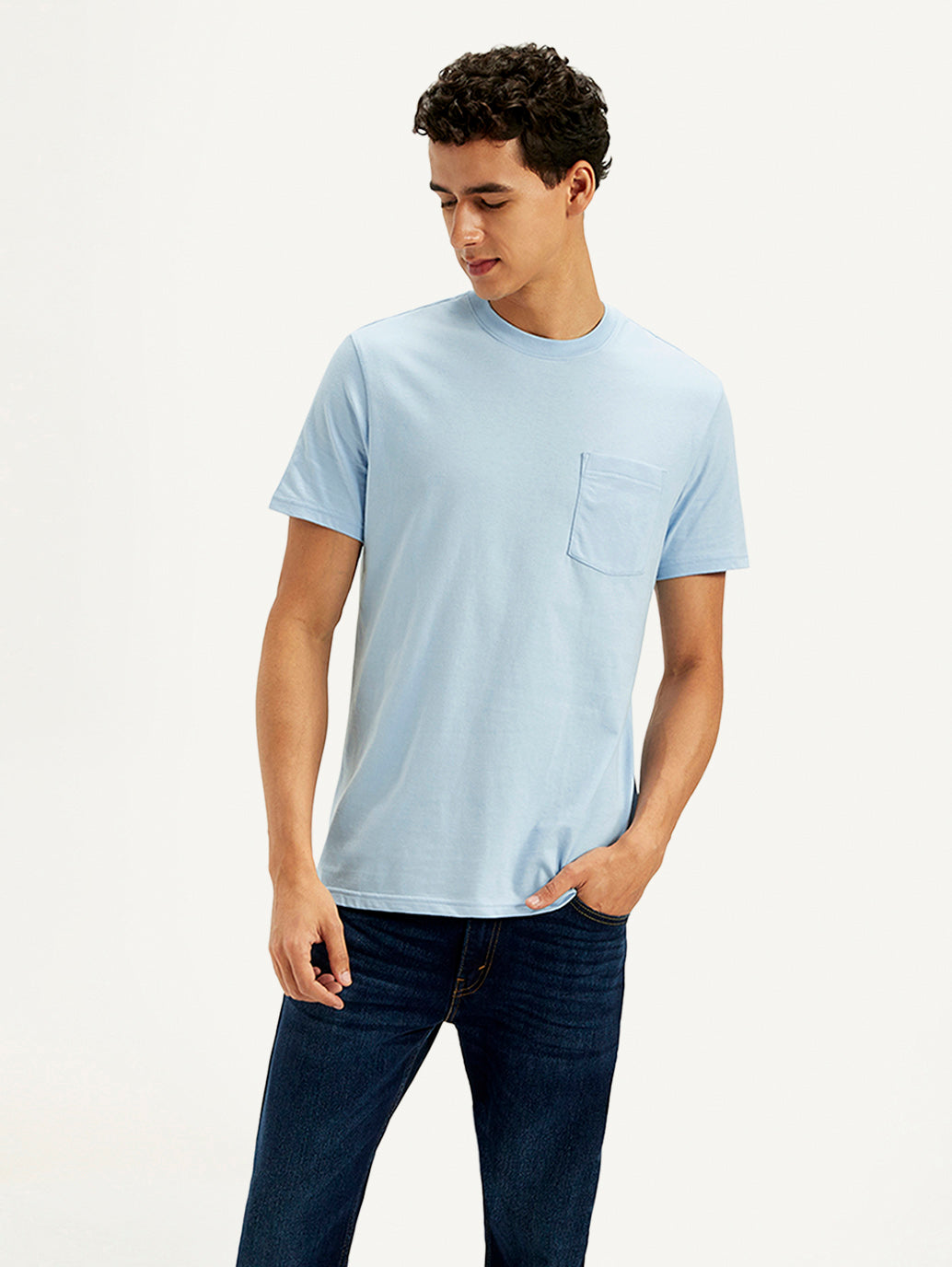 Men's Solid Round Neck T-Shirt