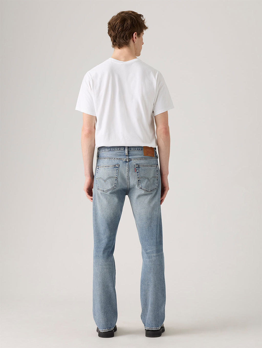 Men's 501 Blue Straight Fit Mid Rise Jeans