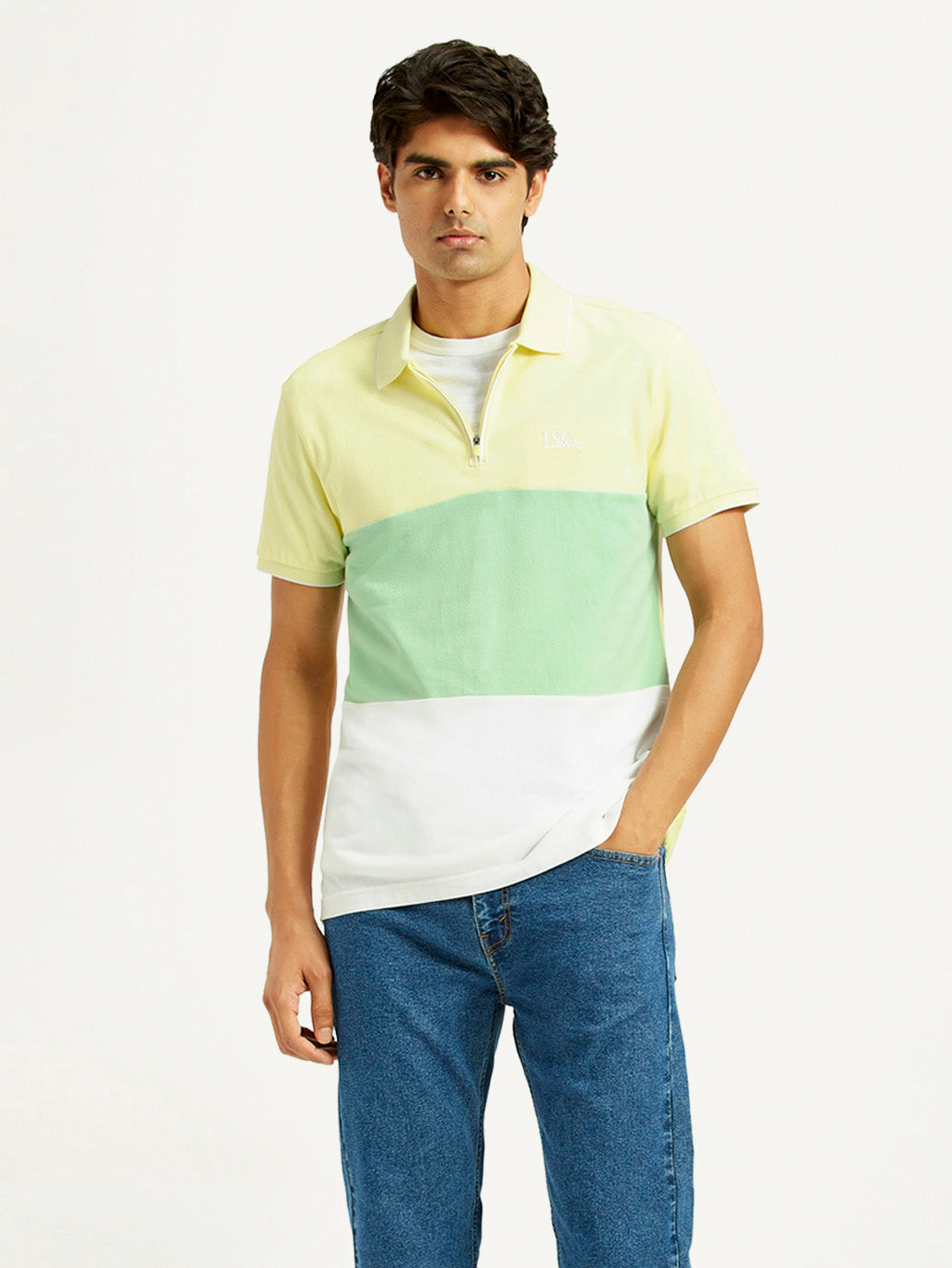 Men's Pure Cotton Slim Fit Polo T-shirt