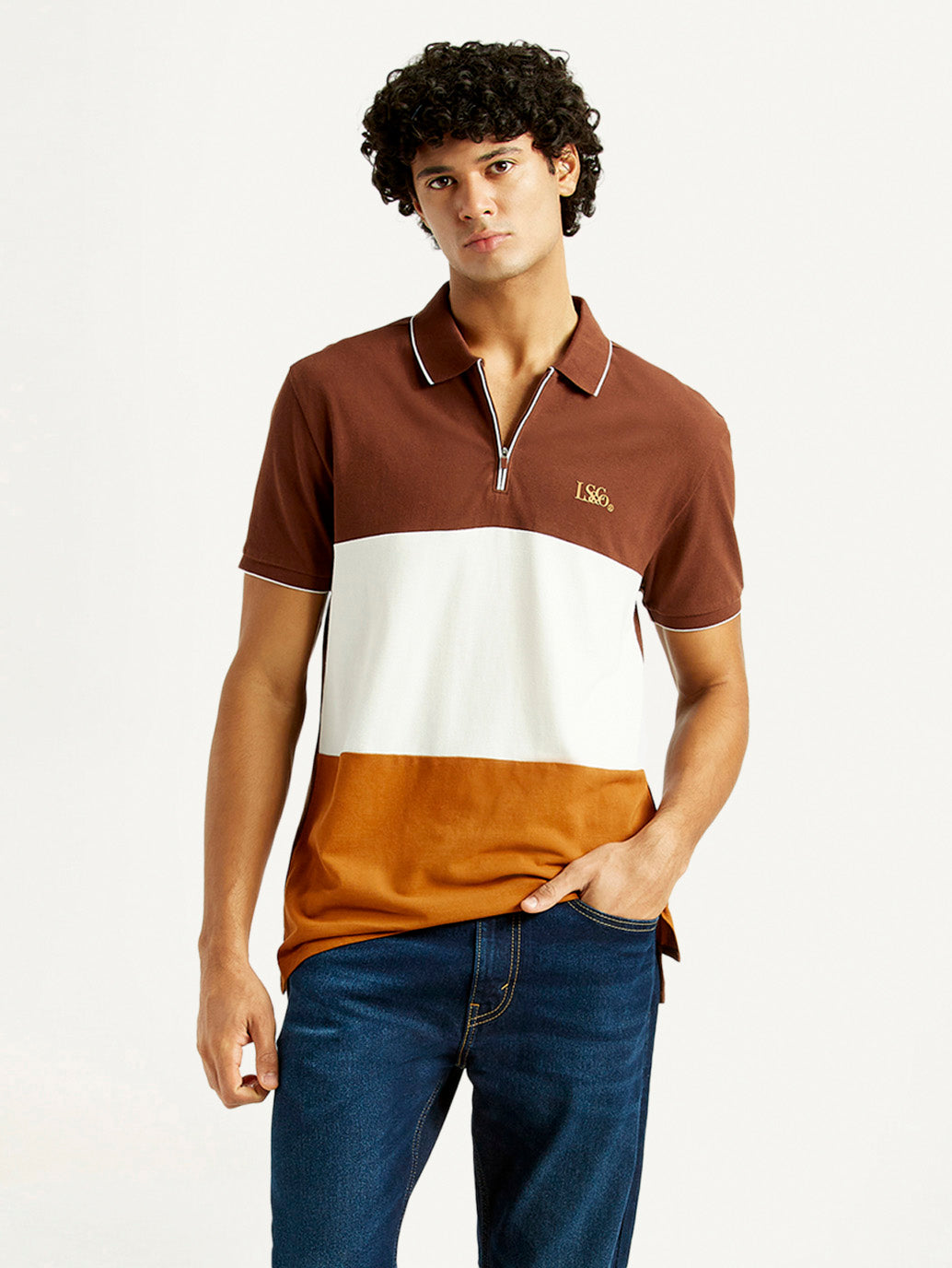 Men's Pure Cotton Slim Fit Polo T-Shirt