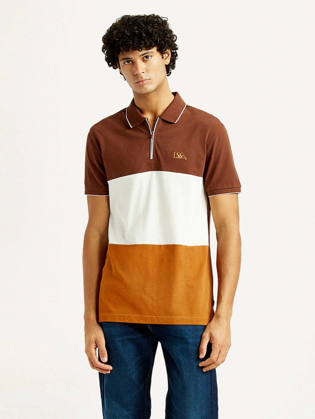 Men's Pure Cotton Slim Fit Polo T-Shirt