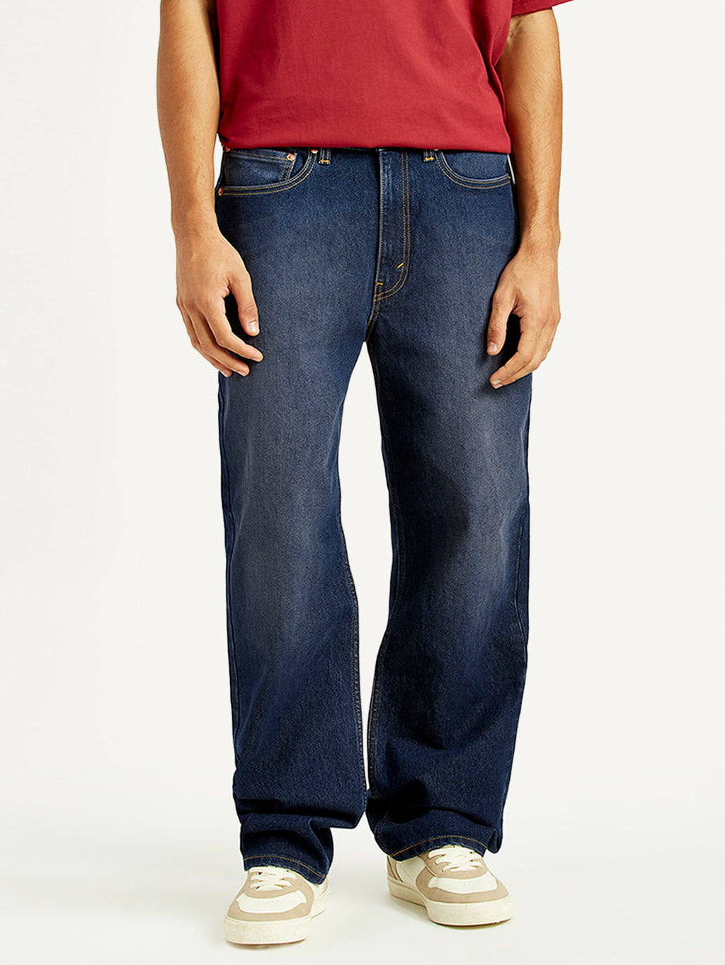 Men's 565 Dark Indigo Loose Fit Mid Rise Jeans
