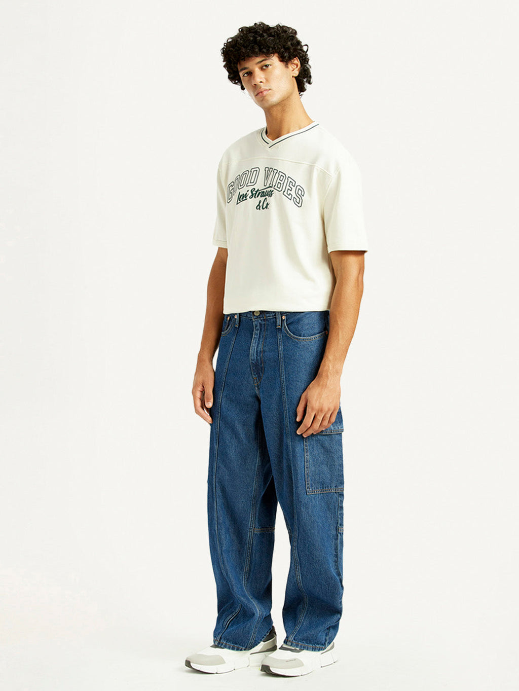 Men's 578 Mid Indigo Loose Fit Mid Rise Jeans