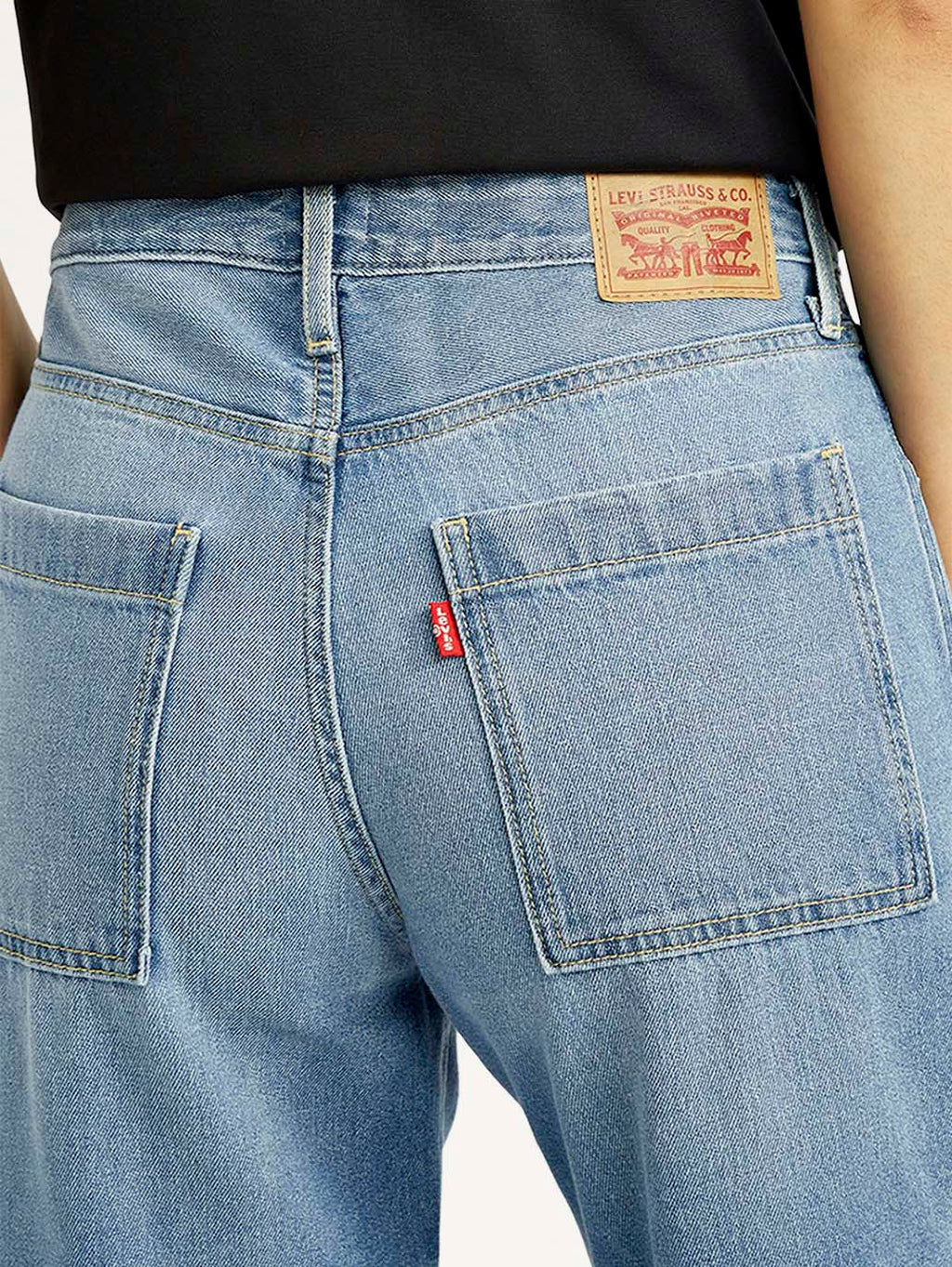 Women's 94 Blue Baggy Fit Mid Rise Jeans
