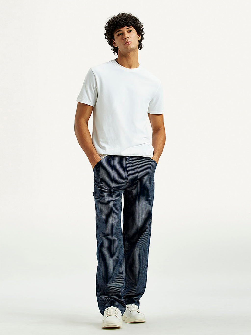 Men's 578 Dark Indigo Baggy Fit Mid Rise Carpenter Jeans