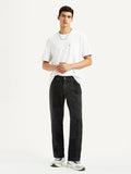 Men's 555 Black Loose Fit Mid Rise Jeans