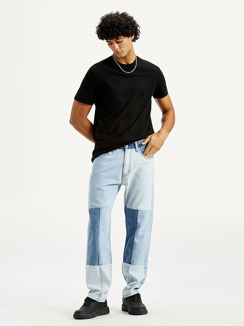 Men's 505 Med Indigo Straight Fit Mid Rise Jeans