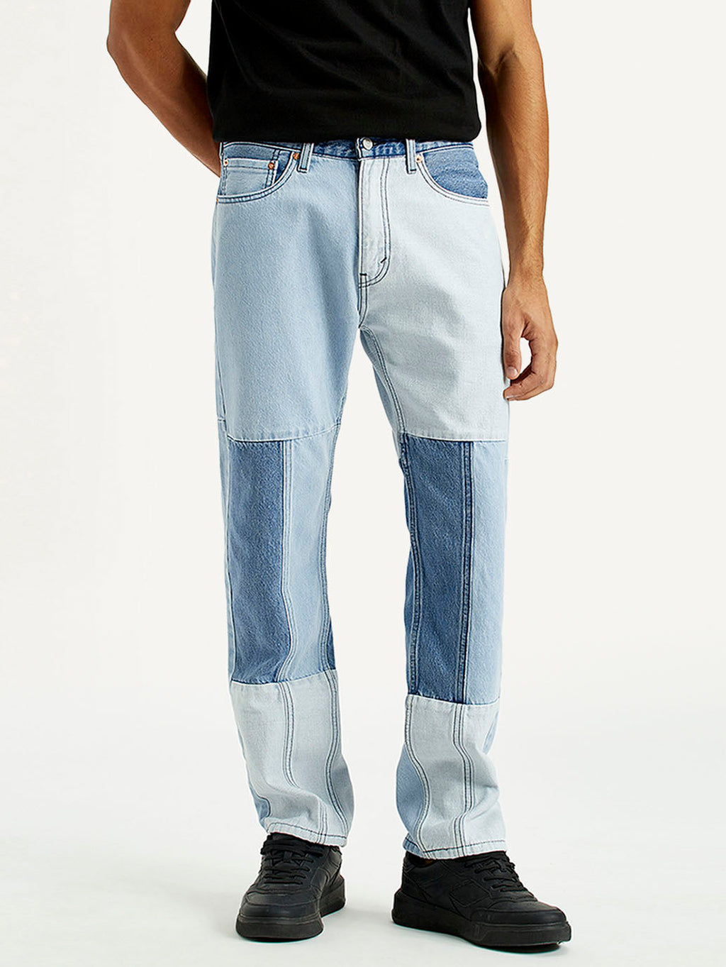 Men's 505 Med Indigo Straight Fit Mid Rise Jeans