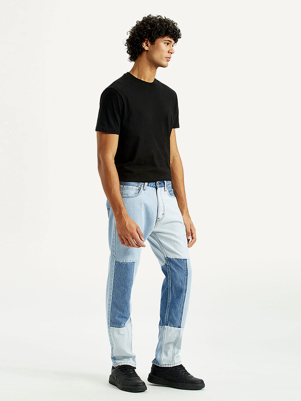 Men's 505 Med Indigo Straight Fit Mid Rise Jeans