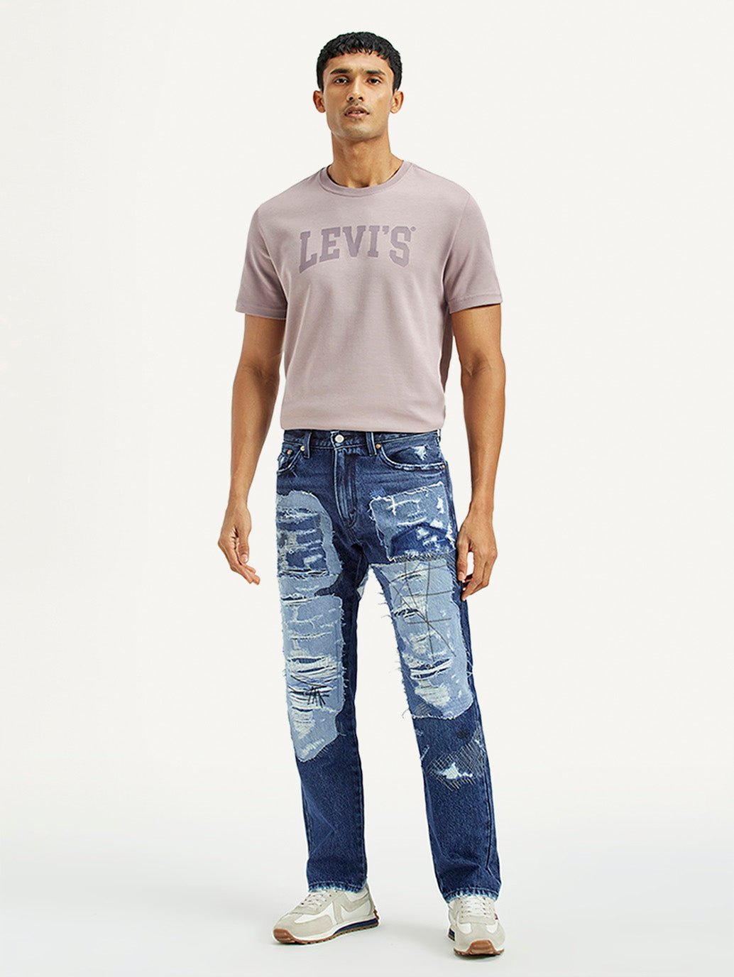 Men's 505 Mid Indigo Straight Fit Mid Rise Jeans