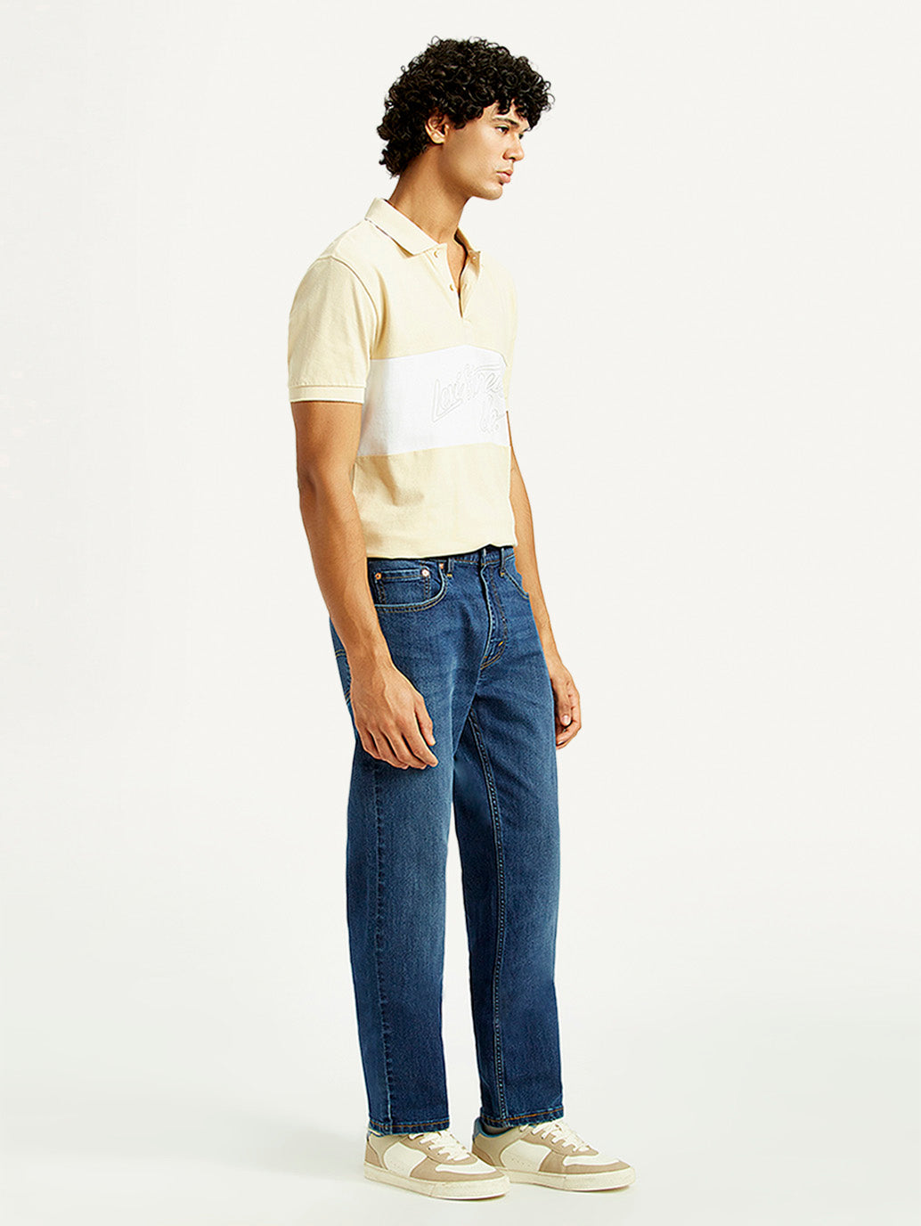 Men's 505 Med Indigo Straight Fit Mid Rise Jeans
