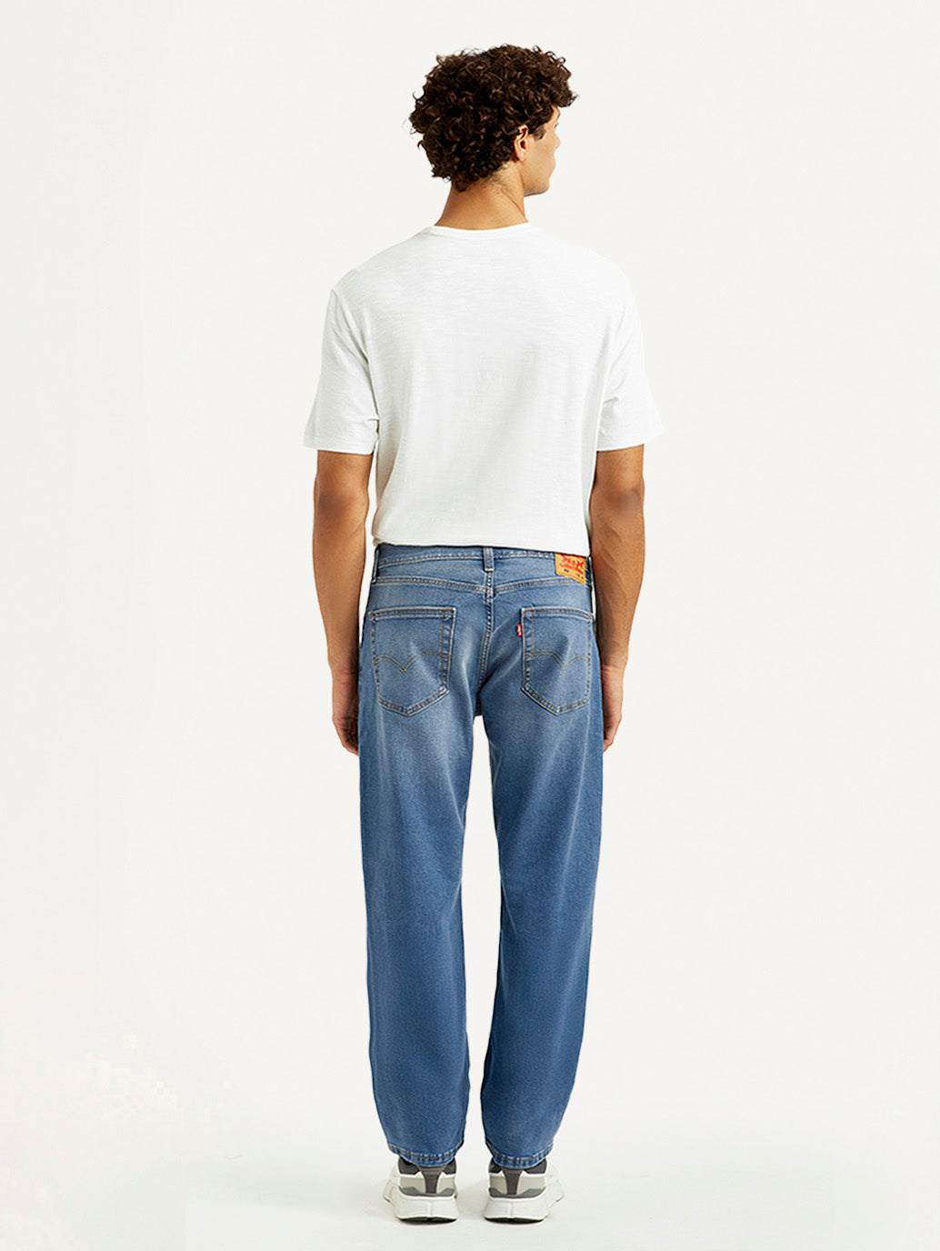 Men's 505 Med Indigo Straight Fit Mid Rise Jeans