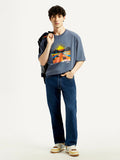 Men's 555 Dark Indigo Loose Fit Mid Rise Jeans